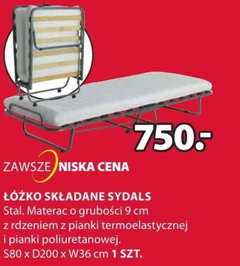 JYSK Łóżko składane oferta