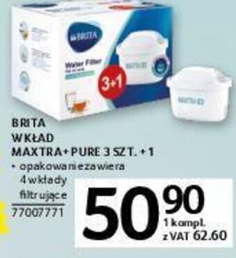Selgros Brita wkład maxtra + pure 3szt + 1 oferta