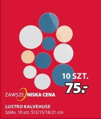 JYSK Kalvehuse Lustro, Szkło 10szt. Ś12/15/18/21cm oferta