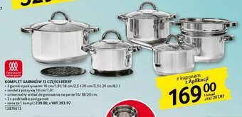 Selgros Komplet garnków 13 części berry oferta