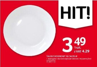 Selgros Talerz deserowy 18 cm zelie oferta