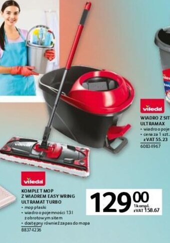 Selgros Vileda Komplet mop z wiadrem Easy Wring ultramat turbo oferta
