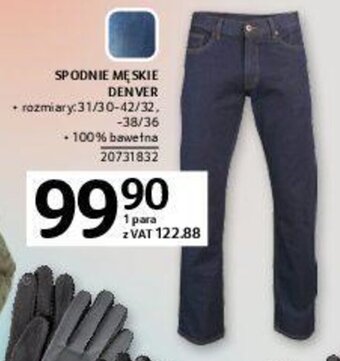 Selgros Spodnie męskie denver oferta