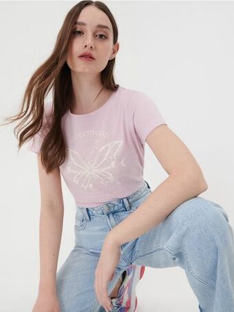 Sinsay Koszulka z nadrukiem oferta