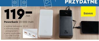 Biedronka Powerbank 20000 mah baseus oferta