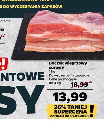 Netto Boczek wieprzowy surowy oferta