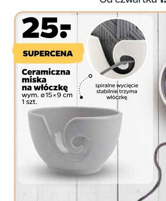 Ceramiczna miska na włóczkę