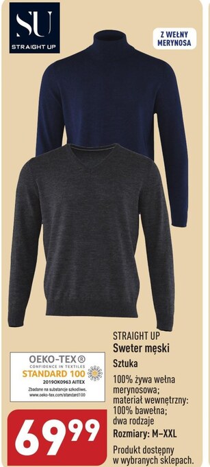 ALDI Sweter męski straight up oferta