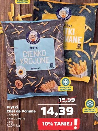 Netto Frytki karbowane chef de pomme oferta