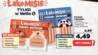 Netto Parówki wieprzowe łakomisie oferta