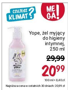 Rossmann Żel olejkowy do higieny intymnej aksamitna gładkość yope oferta
