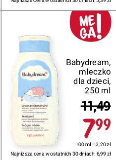 Rossmann Lotion pielęgnacyjny babydream mamas oferta