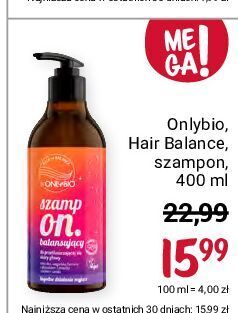 Rossmann Szampon balansujący do przetłuszczającej się skóry głowy only bio hair balance oferta