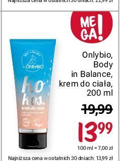 Rossmann Krem do ciała kokosowy only bio oferta