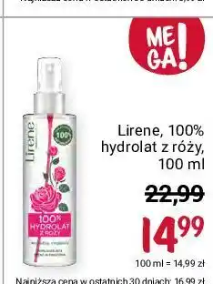 Rossmann Hydrolat z róży lirene dermoprogram oferta