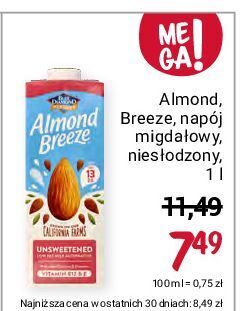 Rossmann Napój migdałowy niesłodzony blue diamond almonds oferta