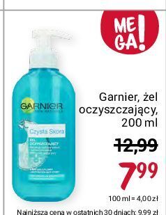Rossmann Żel oczyszczający przeciw zaskórnikom garnier czysta skóra oferta