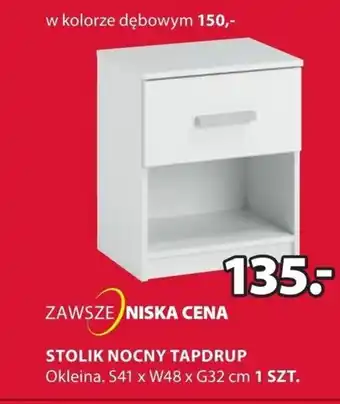 JYSK Tapdrup Stolik nocny. Okleina. S41xW48xG32cm, szt. oferta