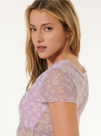 Sinsay Crop top w kwiaty oferta