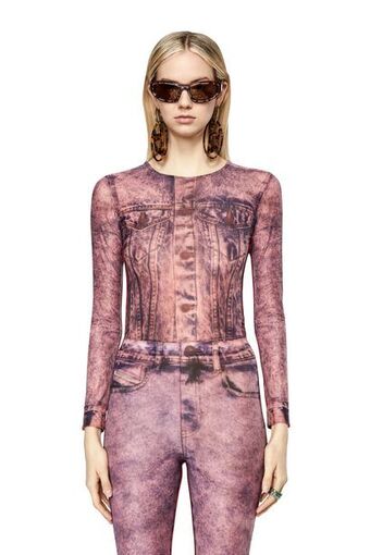 Diesel Trompe l'oeil stretch top oferta