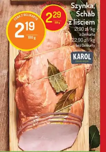 Delikatesy Centrum Szynka schab z liściem 100g oferta