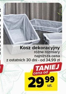 Carrefour Kosz dekoracyjny oferta