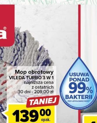 Carrefour Mop obrotowy turbo vileda oferta