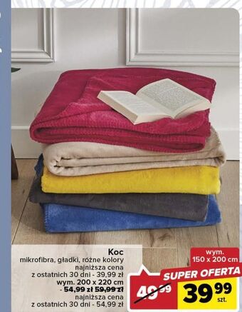 Carrefour Koc z mikrofibry 150 x 200 cm oferta