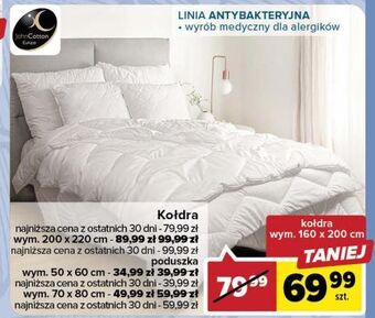 Carrefour Poduszka antybakteryjna 50 x 60 cm john cotton oferta