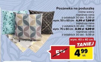 Carrefour Poszewka na poduszkę 70 x 80 cm oferta