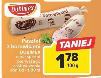 Carrefour Pasztet z borowikami dubimex oferta