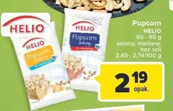 Carrefour Popcorn maślany helio oferta