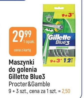 E.Leclerc Maszynka do golenia gillette blue 3 sensitive oferta