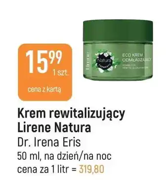 E.Leclerc Eco krem odmładzający kombucha i rewitalizująca matcha na dzień noc lirene natura oferta