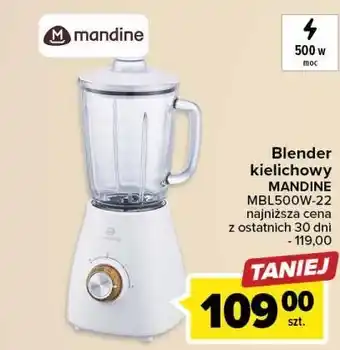 Carrefour Blender kielichowy mbl500w-22 mandine oferta