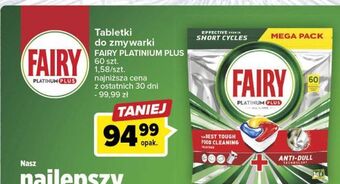 Carrefour Tabletki do zmywarek lemon fairy platinum plus oferta