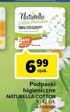 Carrefour Podpaski normal naturella cotton protection oferta