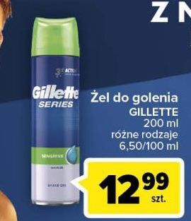 Carrefour Żel do golenia sensitive gillette series oferta