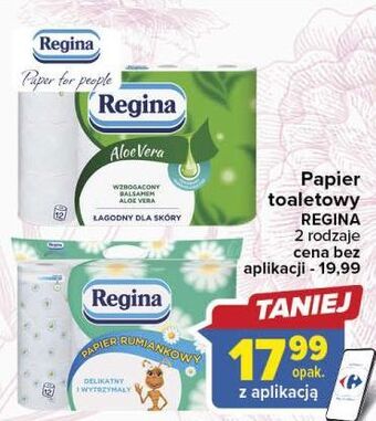 Carrefour Papier toaletowy aloe vera regina oferta