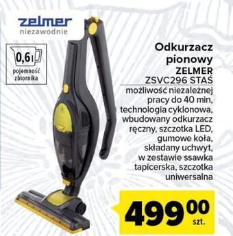 Carrefour Odkurzacz zsvc296 zelmer oferta