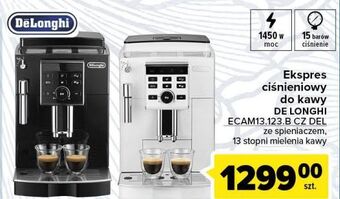 Carrefour Ekspres automatyczny ecam 13.123.b de'longhi oferta