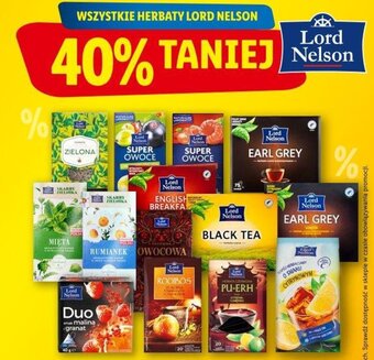 Lidl Lord Nelson Wszystkie herbaty oferta