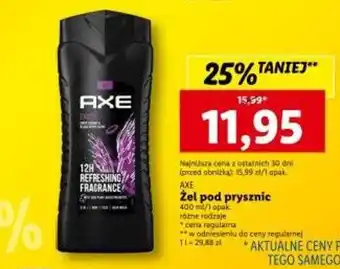 Lidl AXE Żel pod prysznic 400 ml/1 opak różne rodzaje oferta