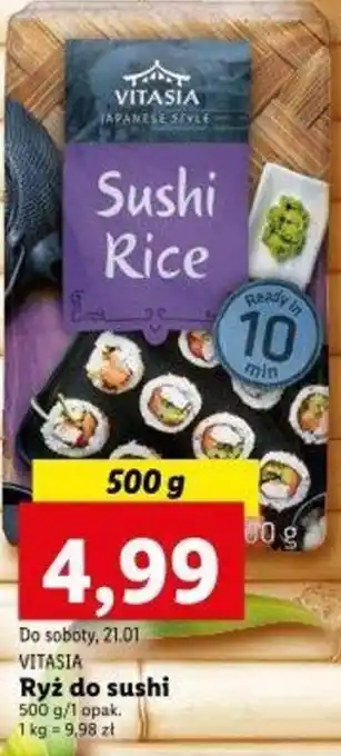 Lidl Vitasia Ryż do sushi 500g/ 1 opak oferta