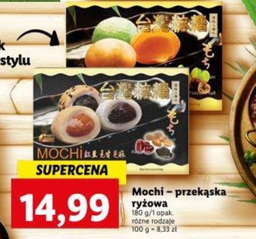 Promocja Mochi przekąska ryżowa 180g /1 opak w Lidl