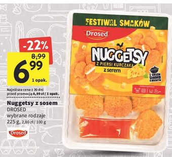 Nuggetsy z piersi kurczaka serem drosed