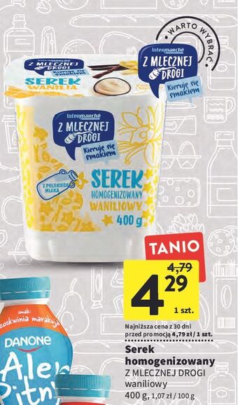 Intermarche Serek waniliowy z mlecznej drogi oferta