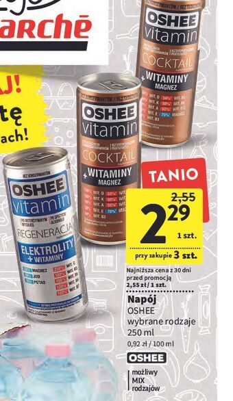 Intermarche Napój energetyczny oshee vitamin cocktail oferta