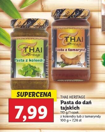 Lidl Pasta z kolendry thai heritage oferta