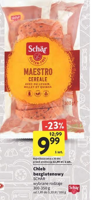 Intermarche Pieczywo wieloziarniste bezglutenowe maestro cereale schar oferta